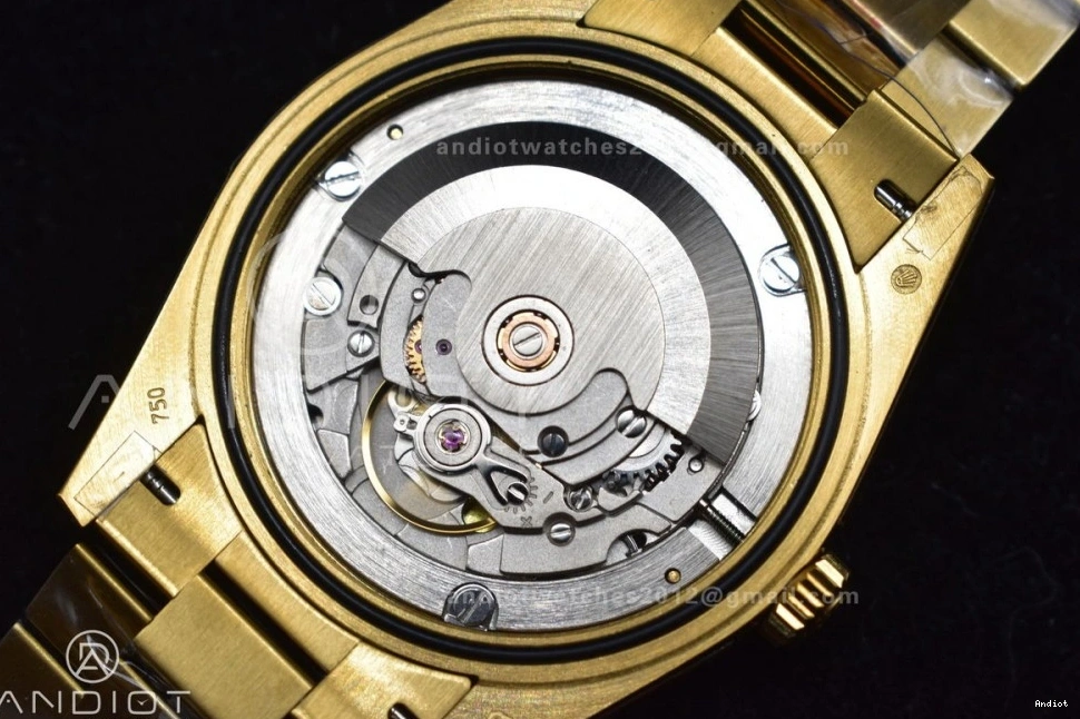 DayDate President 904L Dial JDF Gain 40 YG YG V2 Weight on Bracelet Steel A2836 Stick Markers 0423